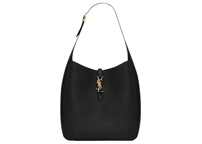 Pre-owned Saint Laurent Women's  Large Le 5 À 7 Supple In Smooth Leather In Black
