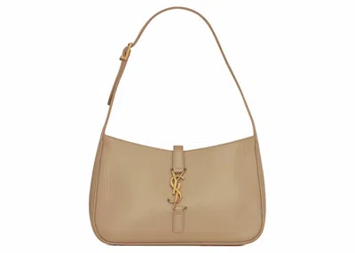 Pre-owned Saint Laurent Women's  Le 5 A 7 Hobo Bag In Smooth Leather In Blossom Pink