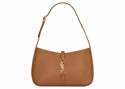Pre-owned Saint Laurent Women's  Le 5 A 7 Hobo Bag In Smooth Leather In Dune