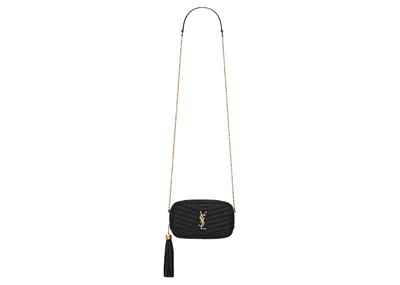 Pre-owned Saint Laurent Women's  Lou Crossbody Bag Mini In Black