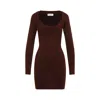 Saint Laurent Women  Mini Dress In Brown