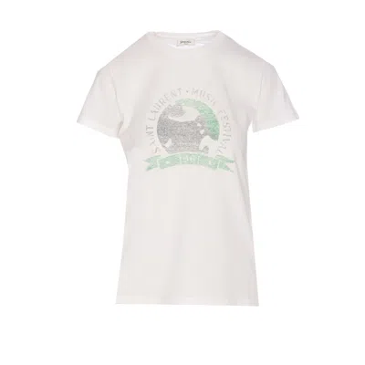 Saint Laurent Women  Musical Festival Print T-shirt