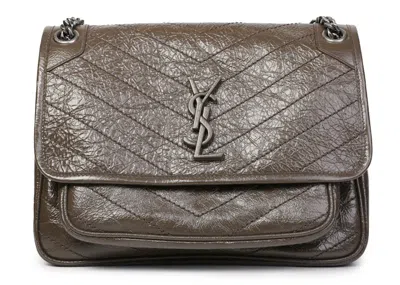 Pre-owned Saint Laurent Women's  Niki Bag Monogram In Brown