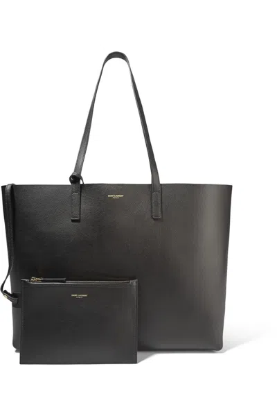 Pre-owned Saint Laurent Women's  Shopping Tote (with Pouch) Large In Black