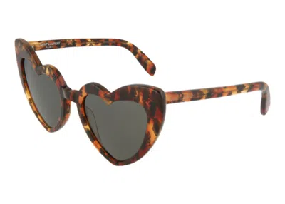 Pre-owned Saint Laurent Women's  Sl 181 Loulou Sunglasses006)grey (sl181loulo In Havana/havana Grey (sl181loulo