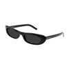 Saint Laurent Sl 557 Elongated Cat-eye Sunglasses In Black