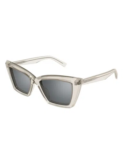 Saint Laurent Sl 657003 Beige Beige Silver