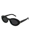 Saint Laurent Black Sl M136 Sunglasses In Black