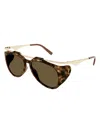 Saint Laurent Eyewear Sunglasses In Havana