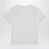 Saint Laurent Logo-patch Crewneck T-shirt In White
