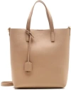 Saint Laurent Ysl Toy Shopping Tote Bag In Beige