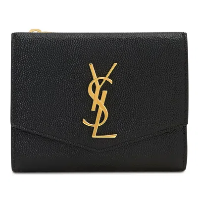 Pre-owned Saint Laurent Women's  Uptown Compact In Black