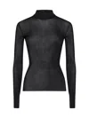 Saint Laurent Ribbed Sweater Cassandre In Silk