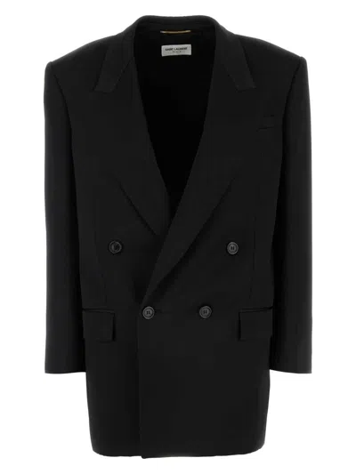 SAINT LAURENT WOMEN'S SATIN BLAZER