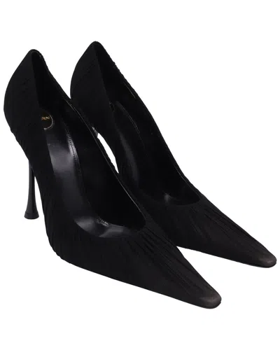 Saint Laurent Women's Satin Emmanuelle Tulle Pump (authentic Pre-loved) In Animal Print