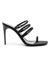 Saint Laurent Jerry 95mm Satin Mules In Black