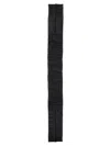 Saint Laurent Logo Patch Quilted Scarf In Black