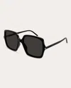 Saint Laurent Sl 591 001 Oversized Square Sunglasses In Black