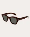 Saint Laurent Sunglasses In Brown