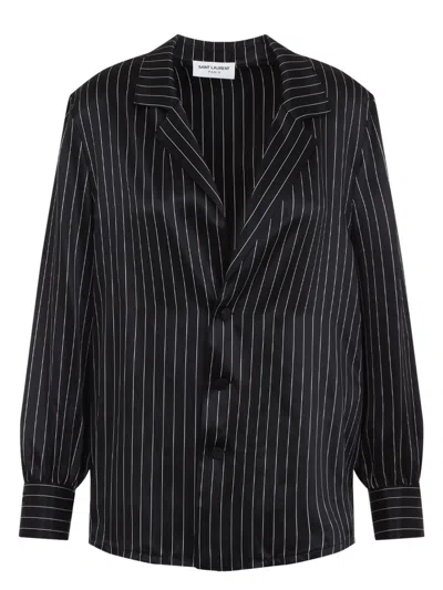 Saint Laurent Women's Shirt In Black