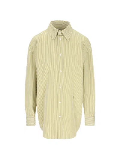 Saint Laurent Shirt Broderi In Yellow