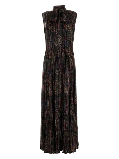 SAINT LAURENT WOMEN'S SILK BLEND LONG DRESS