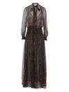 Saint Laurent Long Lavallière Dress