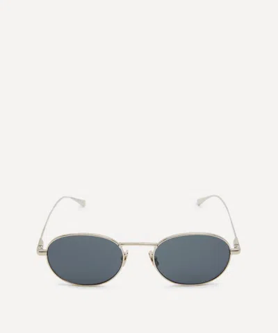 Saint Laurent Women's Silver-tone Oval Sunglasses