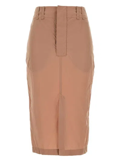 SAINT LAURENT WOMEN'S SKIN CREPE SKIRT