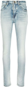 Saint Laurent High-rise Skinny-leg Jeans In Bright Blue