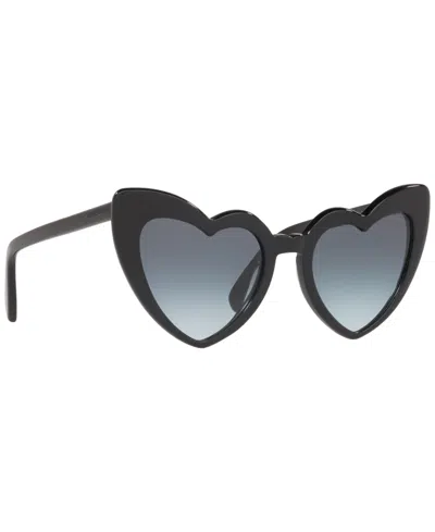 Saint Laurent Women's Sl 181 Loulou Sunglasses, Gradient Ys000071 In Black