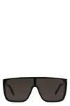 Saint Laurent Mask Ace Sl364 001 Shield Sunglasses In Black