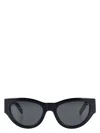 Saint Laurent Black-black-grey Acetate Sunglasses In Black