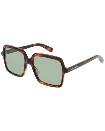 Saint Laurent Women's Sl174 56mm Sunglasses In Brown