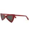 Saint Laurent Geometric-frame Sunglasses In Brown