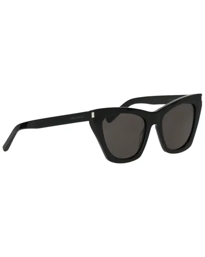 Saint Laurent Womens Black Sl214 Kate Cat-eye-frame Sunglasses