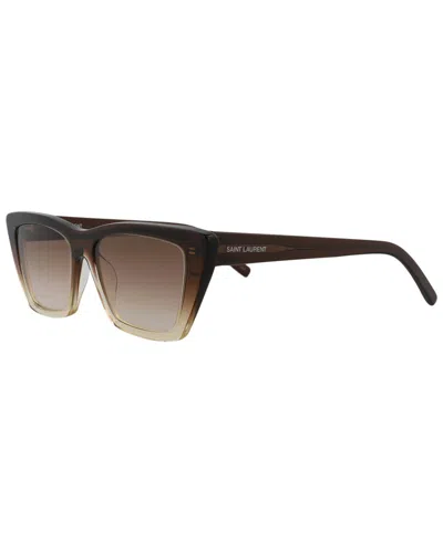 Saint Laurent Women's Sl276mica 53mm Sunglasses In Brown