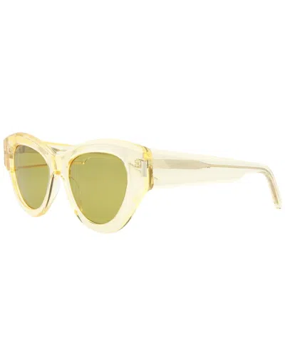 Saint Laurent Women's Sl506 140mm Sunglasses In Yellow
