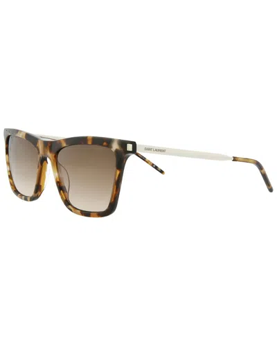 Saint Laurent Women's Sl511 145mm Sunglasses In Brown
