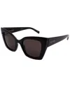 Saint Laurent Woman Sunglass Sl 552 In Black