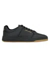 SAINT LAURENT MEN'S SL/61 LOW-TOP SNEAKERS IN PERFORATED LEATHER