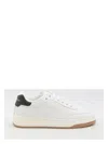 Saint Laurent Low-top Lace-up Sneakers In White