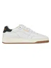 Saint Laurent Sl61 Smooth Leather Sneakers In White