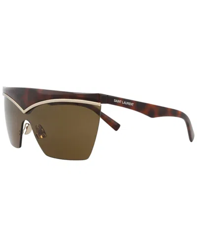 Saint Laurent Women's Sl614mask 99mm Sunglasses In Green