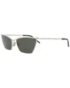Saint Laurent Women's Sl637 57mm Sunglasses In Metallic