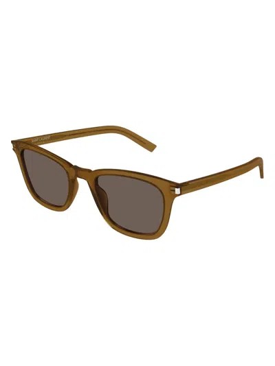 Saint Laurent Women's Slim Acetate 50mm Squared Sunglasses In Neutral