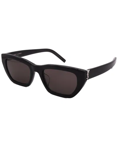 Saint Laurent Women's Slm127/f 53mm Sunglasses In Black