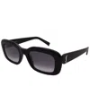 Saint Laurent Black Black Black Acetate Sunglasses In Black