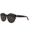 Saint Laurent Women's Slm31f 55mm Sunglasses In Brown