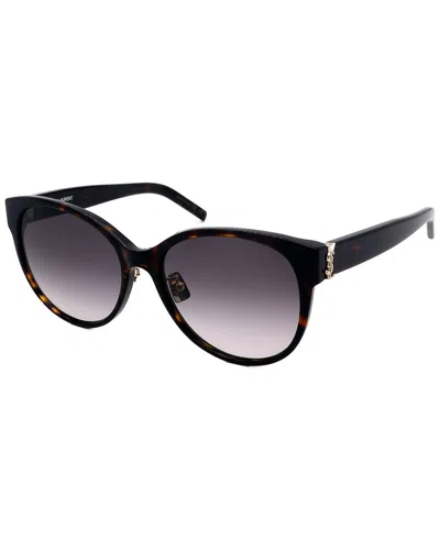 Saint Laurent Women's Slm39k 57mm Sunglasses In Brown